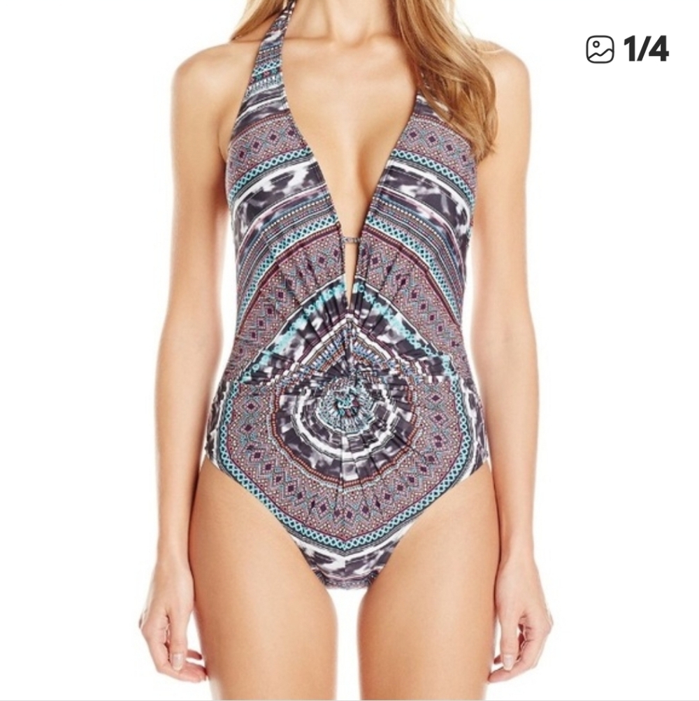 Kenneth Cole Tribal Print One Piece